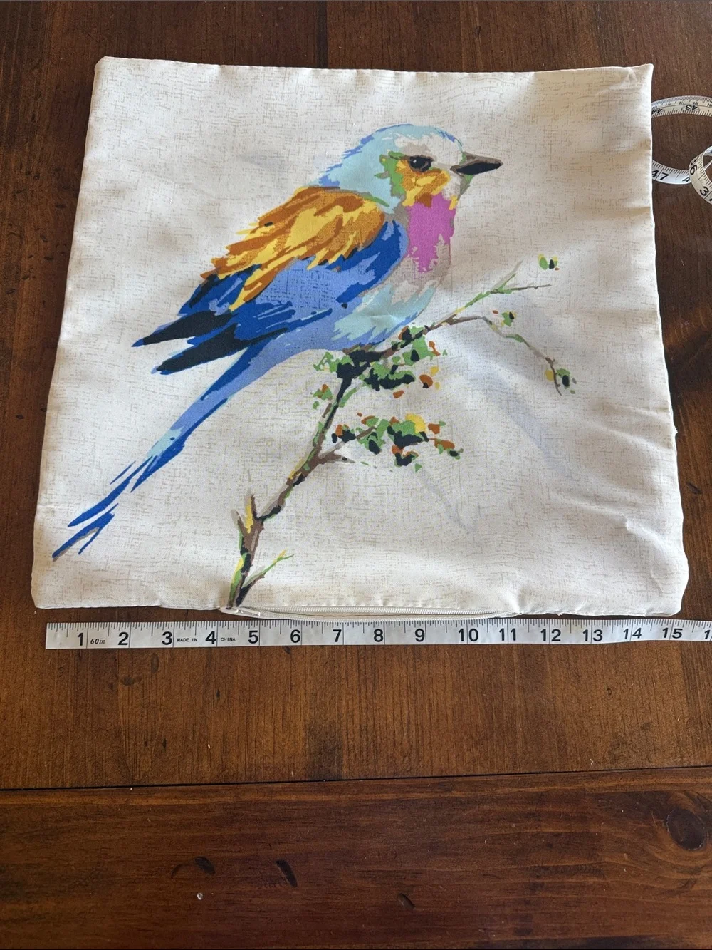 Decorative Bird Pillow Cover Only